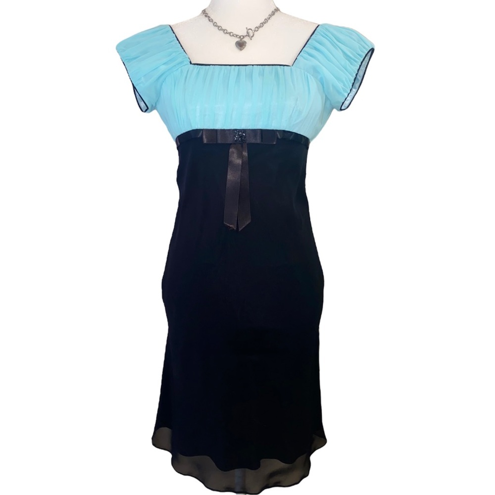 Vintage Black Milkmaid Dress